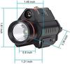 AKFIRE 38 Red/Green Laser Flashlight Combo 200 Lumen Weapon Light with Picatinny Rail Mount (Red) view 3