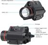 AKFIRE 38 Red/Green Laser Flashlight Combo 200 Lumen Weapon Light with Picatinny Rail Mount (Red) view 4