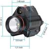 AKFIRE 38 Red/Green Laser Flashlight Combo 200 Lumen Weapon Light with Picatinny Rail Mount (Green) view 3