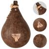 FISTRAGE Speed Ball Boxing Bag Leather MMA Muay Thai Training Punching Dodge Striking Kit with Free Hanging Swivel Workout Speedball Kicking Platform Equipment (Beige) view 3