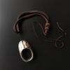 ZZYB Traditional Archery Thumb Ring Handmade Silver Finger Tabs Painless Finger Protector for Bow Hunting Accessory (20mm) view 4