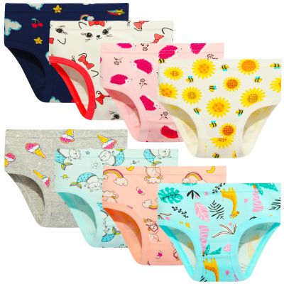 NEIYISHE Girls' Cotton Brief Breathable Toddler Panties Kids Assorted,fo girls underwear size 2-3 4T 5T 6T 8T 10T 8-Pack 2-3years