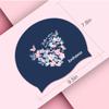 Jonhasoo Swim Cap Women, Silicone Swimming Cap for Long Hair with Leaf Printed view 2