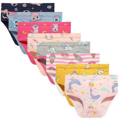 NEIYISHE Little Girls Bikini Underwear | Soft Cotton Modal Spandex Blend | Colorful size 2-3T 4T 5T 6T 8T 10T 8-Pack 5years