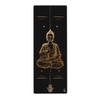 Buddha Mudra Varada with Hamsa Symbol Yoga Mat | Black with Gold view 1