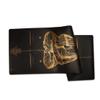 Buddha Mudra Varada with Hamsa Symbol Yoga Mat | Black with Gold view 3