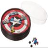 Werewolf Captain America Black Nickel Plate Finish Metal-based with Enamel 5 Lapel Pin Set. Comes in an Officially Licensed Spinning 16cm Circular Window Box. (Amazon Exclusive). view 3