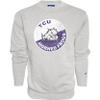 Blue 84 Men's TCU Horned Frogs Crewneck Sweatshirt Vintage Cap Grey, Grey, Small view 1