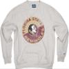 Blue 84 Men's Florida State Seminoles Crewneck Sweatshirt Vintage Cap Grey, Grey, Medium view 3