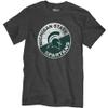 Blue 84 Men's Michigan State Spartans T-Shirt Vintage Cap Dark Heather, Dark Grey, Medium view 3