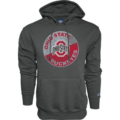 Blue 84 Men's Ohio State Buckeyes Hoodie Vintage Cap Dark Heather, Dark Grey, Medium