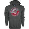 Blue 84 Men's Ohio State Buckeyes Hoodie Vintage Cap Dark Heather, Dark Grey, Medium view 1