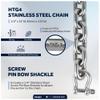 Five Oceans Windlass Anchor Rode, Hand-Spliced Anchor Rope and Chain Combination Kit, 1/2" x 150' Nylon 3-Strand Rope, 1/4" x 15' G4 Stainless Steel Chain for Boat Anchor System - FO4527 view 4