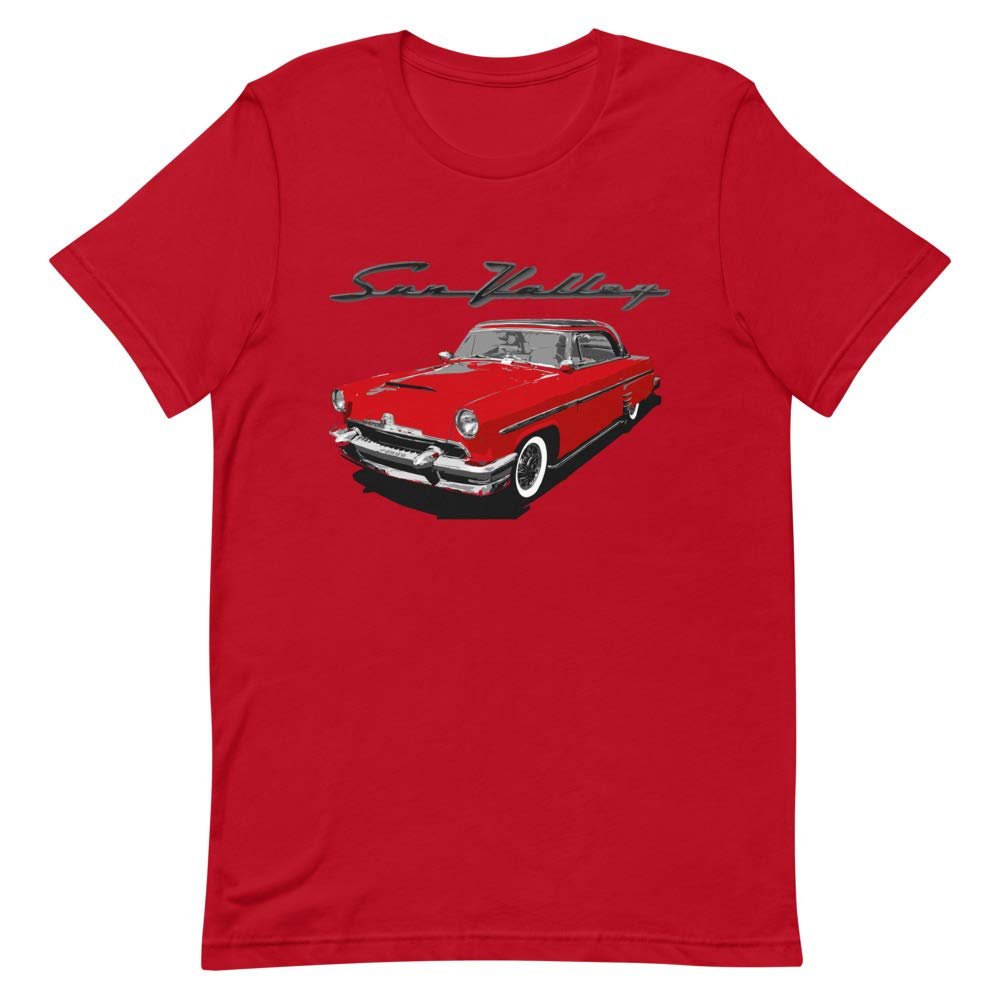 1954 Mercury Monterey Sun Valley Antique Car Short-Sleeve Unisex T-Shirt Red