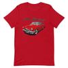 1954 Mercury Monterey Sun Valley Antique Car Short-Sleeve Unisex T-Shirt Red view 1