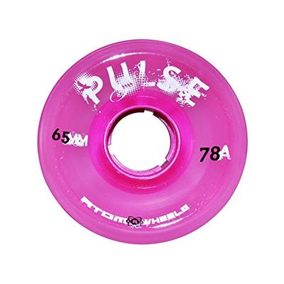 ATOM SKATES Outdoor Quad Roller Wheels 78A ATOM PULSE Pink / 2 Packs - 8 Wheels