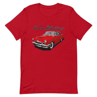 1954 Mercury Monterey Sun Valley Antique Car Short-Sleeve Unisex T-Shirt Red