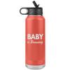 Game On Novelties Baby is Brewing Water Bottle Tumbler 32oz Novelty Gift Pregnant Cup Pregnancy Announcement Cups New mom Gifts Baby Surprise tumblers view 1