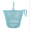 BIRIA Basket with Hooks Blue, Front, Removable, Wire Mesh Small Bicycle Basket, Blue view 3