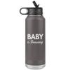 Game On Novelties Baby is Brewing Water Bottle Tumbler 32oz Novelty Gift Pregnant Cup Pregnancy Announcement Cups New mom Gifts Baby Surprise tumblers view 1