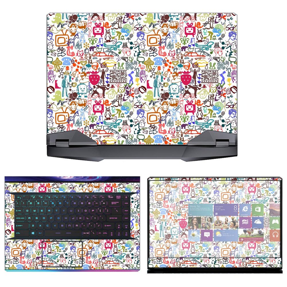 Decalrus - Protective Decal Skin Sticker for MSI GE66 Raider (15.6" Screen) case Cover wrap MSge66_raider-13