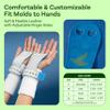 LEVIERO Palmies Gymnastics Grips, Grips for Gymnastics, Multipurpose Soft Leather Grips with Adjustable Finger Holes, Weightlifting, Kettlebell, Cross Training Workouts for All Ages - (Aqua, Small) view 4