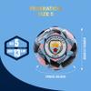 Icon Sports Official Manchester City FC Soccer Ball - MC90BL Black Size 5 view 4