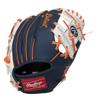 Rawlings | MLB Players Glove Series | T-Ball & Youth Baseball Gloves | Detroit Tigers | Navy | 10' view 3