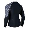 ADOREISM Men's Rash Guard Long Sleeves Splice UPF 50+ BJJ Jiu Jitsu Rash Guard Compression Swimming Shirts (Magma, S) view 3