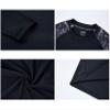 ADOREISM Men's Rash Guard Long Sleeves Splice UPF 50+ BJJ Jiu Jitsu Rash Guard Compression Swimming Shirts (Magma, S) view 4