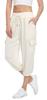 MISS MOLY Women's 2025 Cargo Capris Travel Pants Summer Cropped Loose Harem Pants Sweatpants Joggers with Pockets Beige XL view 1