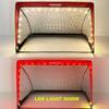 Soccer Goal Net for Kids,Set of 2,Pop Up 4FT Soccer Net with 8 Field Marker Cones & Extra Stakes with LED Light Strip for Night Use,Birthday Gift & Fun in Backyard view 2