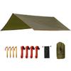 FREE SOLDIER Waterproof Portable Tarp Multifunctional Outdoor Camping Traveling Awning Backpacking Tarp Shelter Rain Tarps (Simplify Brown 1010.5ft) view 1