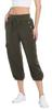 MISS MOLY Women's Loose Cropped Capris Cargo Joggers Pants Harem Sweatpants Stylish Soft Casual with Pockets (Army Green, Large) view 3