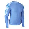ADOREISM Men's Rash Guard Long Sleeves Splice UPF 50+ BJJ Jiu Jitsu Rash Guard Compression Swimming Shirts (Ocean, 2XL) view 3