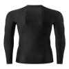 ADOREISM Men's Rash Guard Long Sleeves Splice UPF 50+ BJJ Jiu Jitsu Rash Guard Compression Swimming Shirts (Black, 3XL) view 4