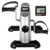 Mini Exercise Bike, AGM Under Desk Bike Pedal Exerciser Foot Cycle Arm & Leg Peddler Exerciser Machine with LCD Screen Displays (Silver) view 1