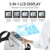Mini Exercise Bike, AGM Under Desk Bike Pedal Exerciser Foot Cycle Arm & Leg Peddler Exerciser Machine with LCD Screen Displays (Silver) view 3