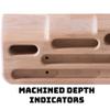 Danger Buddies USA-Made Wood Hangboards - The Ultimate Wooden Rock Climbing Hangboards/Fingerboards (BuddyBoard Plus) view 2