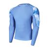 ADOREISM Men's Rash Guard Long Sleeves Splice UPF 50+ BJJ Jiu Jitsu Rash Guard Compression Swimming Shirts (Ocean, L) view 1