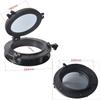 Amarine Made Pair of Boat Yacht Round Opening Portlight Porthole 10" Replacement Window Port Hole - ABS, Tempered Glass -Marine/Boat/rv Portlight Hatch-Black view 2