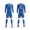 ORKY Customize Long Sleeve Soccer Jersey Men Kids Personalized Name Number Team Uniform Arrow(Blue,3XL) view 2