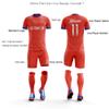 ORKY Customize Long Sleeve Soccer Jersey Men Kids Personalized Name Number Team Uniform Arrow(Blue,3XL) view 4