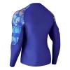 ADOREISM Men's Rash Guard Long Sleeves Splice UPF 50+ BJJ Jiu Jitsu Rash Guard Compression Swimming Shirts (Tropical Style, L) view 3
