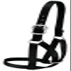 DaretoCare 35-8004-BK Medium Cow Barn Halter - Black view 1