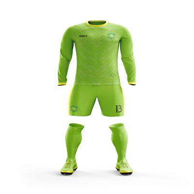 ORKY Customize Long Sleeve Soccer Jersey Men Kids Personalized Name Number Team Uniform Arrow(Green,4XL)