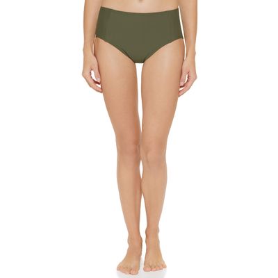 DKNY Women's Swim Bikini Bottom, Moss, X-Small