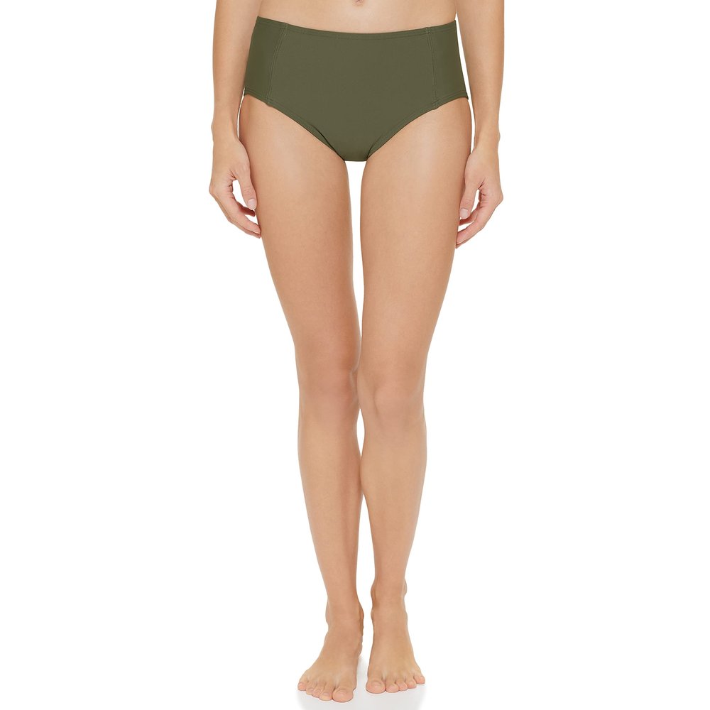 DKNY Women's Swim Bikini Bottom, Moss, X-Small