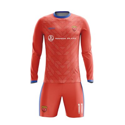 ORKY Customize Long Sleeve Soccer Jersey Men Kids Personalized Name Number Team Uniform Arrow(Red,130cm)