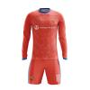 ORKY Customize Long Sleeve Soccer Jersey Men Kids Personalized Name Number Team Uniform Arrow(Red,130cm) view 1